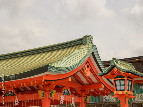 Wallpaper Mural Fushimi Inari Taisha - Kyoto’s Iconic Shrine of Thousand Torii Gates. Taken in Japan, Kyoto, 04.2024. Torontodigital.ca