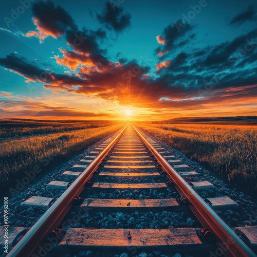 Train Tracks Isolated