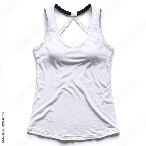 White Tank Top Isolated