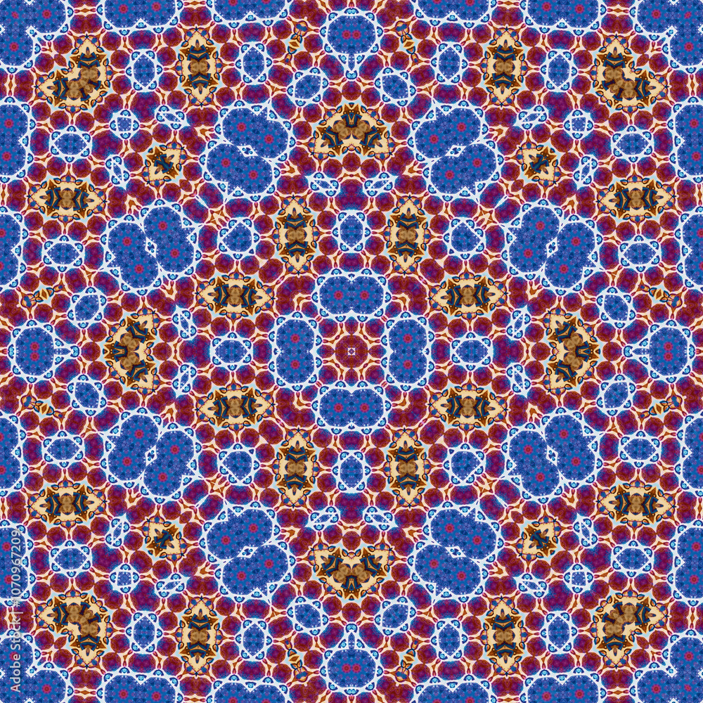 Seamless square pattern. Symmetric pattern texture Seamless square pattern. Symmetric pattern texture