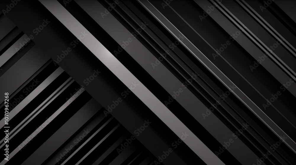Abstract Black 3D Stripes Background Design Abstract Black 3D Stripes Background Design