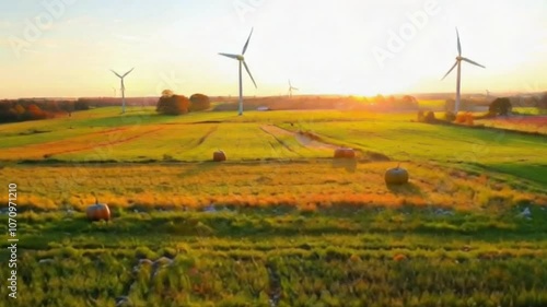 Ultra HD Seasonal Farm Field Time-Lapse: Summer Hay Bales, Autumn Leaves, Winter Snow, and Spring Blossoms Transformation