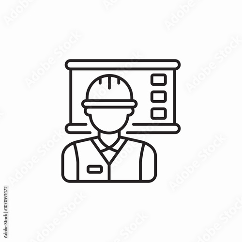 construction presentation icon sign vector