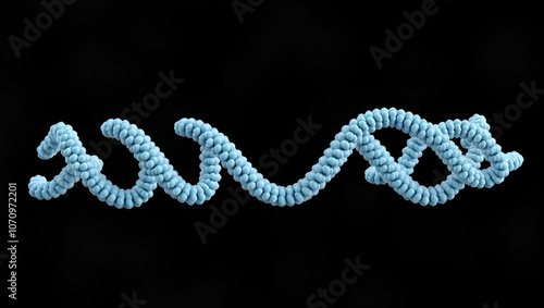 model of a chimeric antigen receptor is composed of a single-chain antibody Fv connected to a portion of CD3 zeta 3D Rendering photo