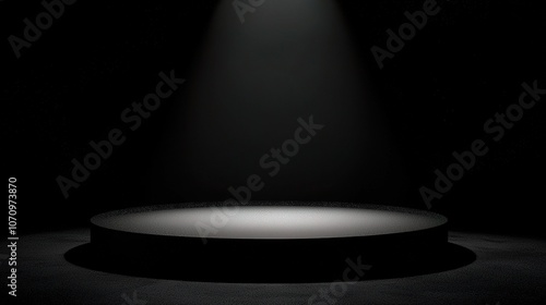 Dark Stage with Spotlight for 3D Presentations