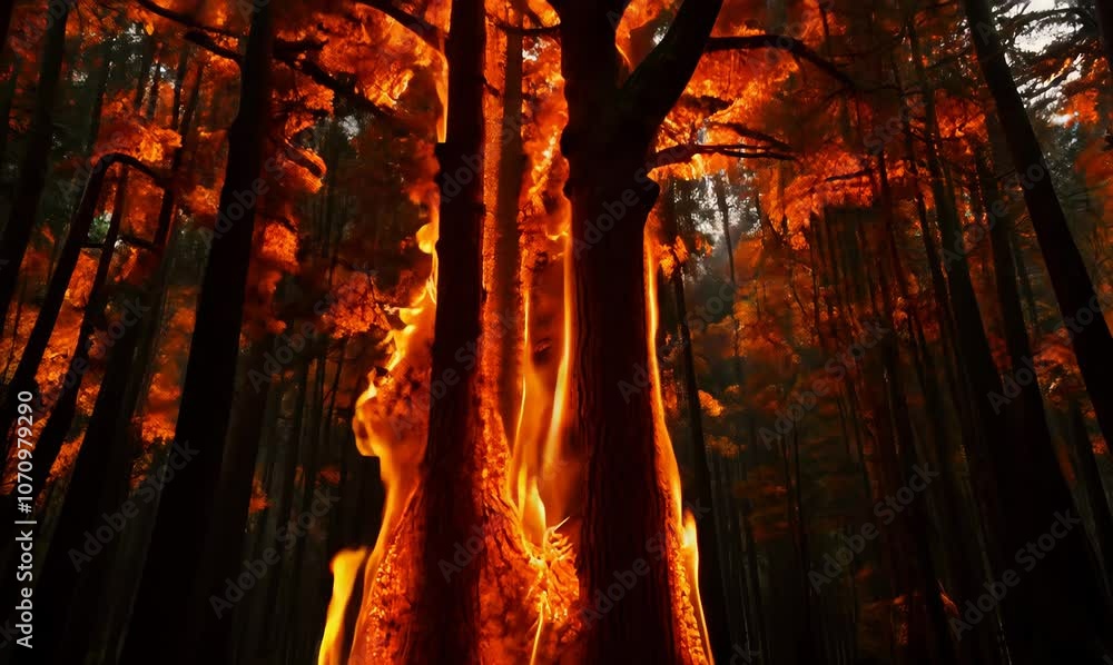 mystical forest of pulsing flames and heartbeat mystical forest of pulsing flames and heartbeat
