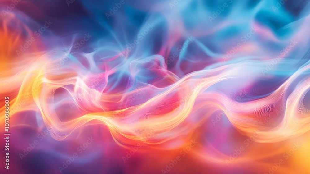 A dynamic motion, surrounded by swirling streaks of light and energy. The background neon color A dynamic motion, surrounded by swirling streaks of light and energy. The background neon color