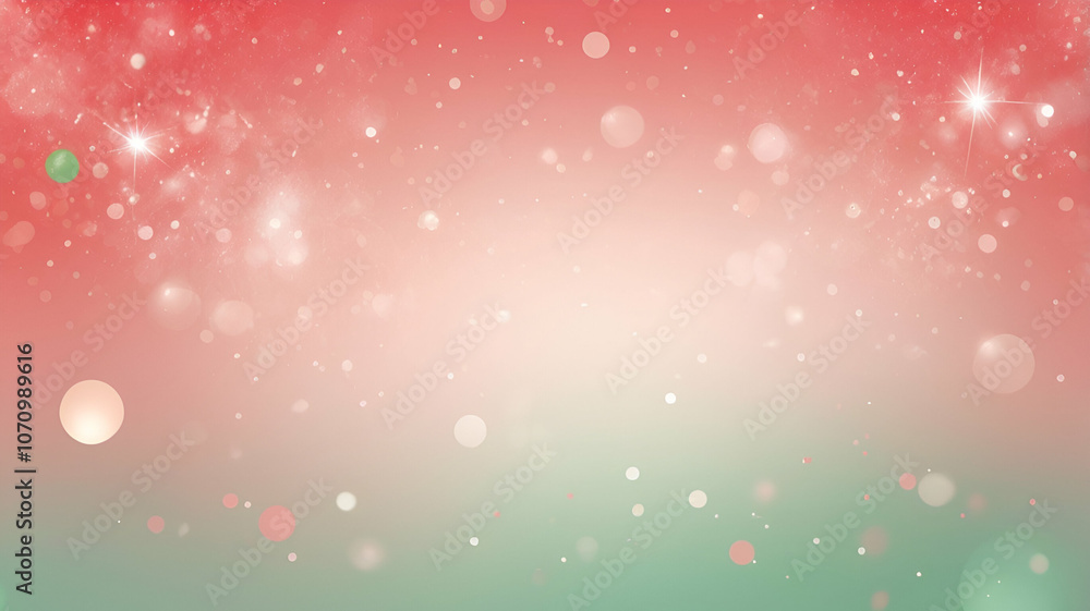 Abstract Festive Christmas Gradient with Subtle Sparkle: Red, Green, and Gold Holiday-Themed Graphic Background Texture