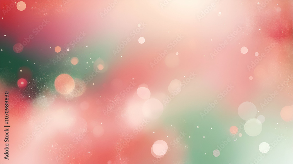 Abstract Festive Christmas Gradient with Subtle Sparkle: Red, Green, and Gold Holiday-Themed Graphic Background Texture