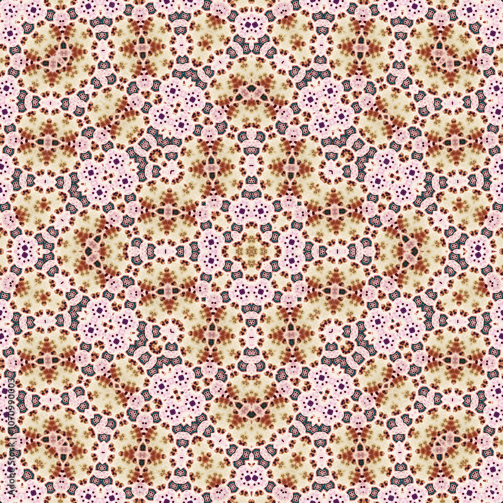 Seamless square pattern. Symmetric pattern texture Seamless square pattern. Symmetric pattern texture