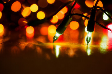 colorful christmas lights
