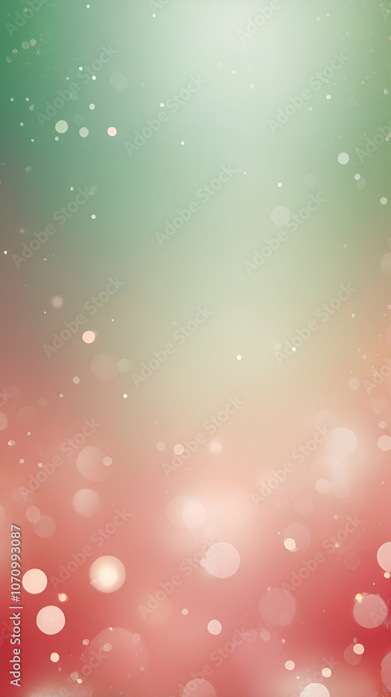 Abstract Vertical Festive Christmas Gradient with Subtle Sparkle: Red, Green, and Gold Holiday-Themed Graphic Background Texture.