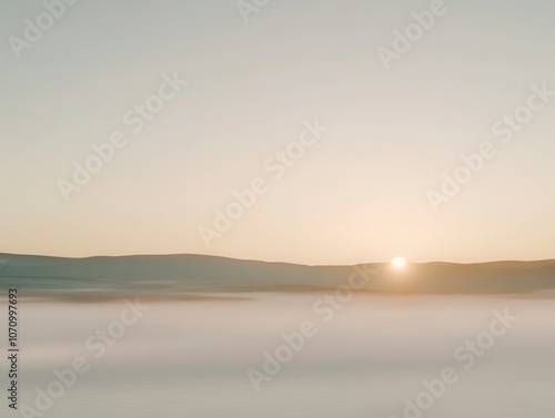 Sunrise Over Misty Mountains