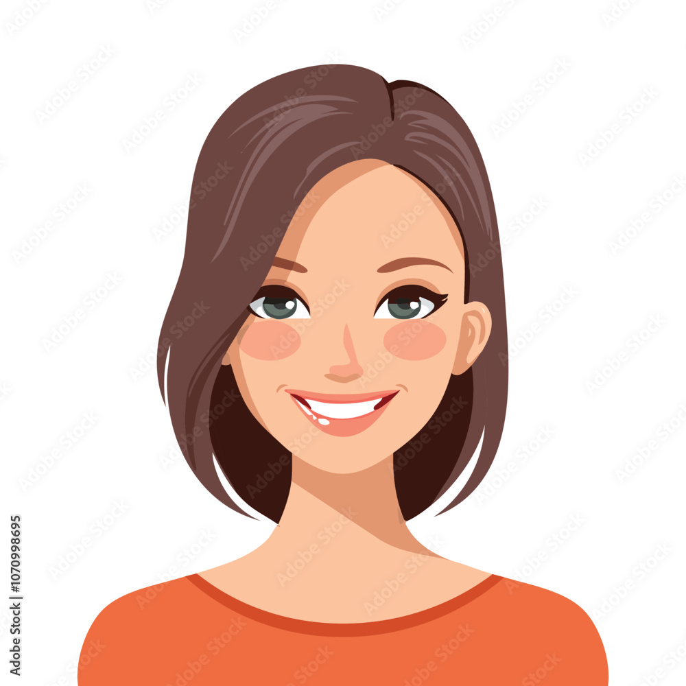 Portrait of beautiful smiling woman Portrait of beautiful smiling woman