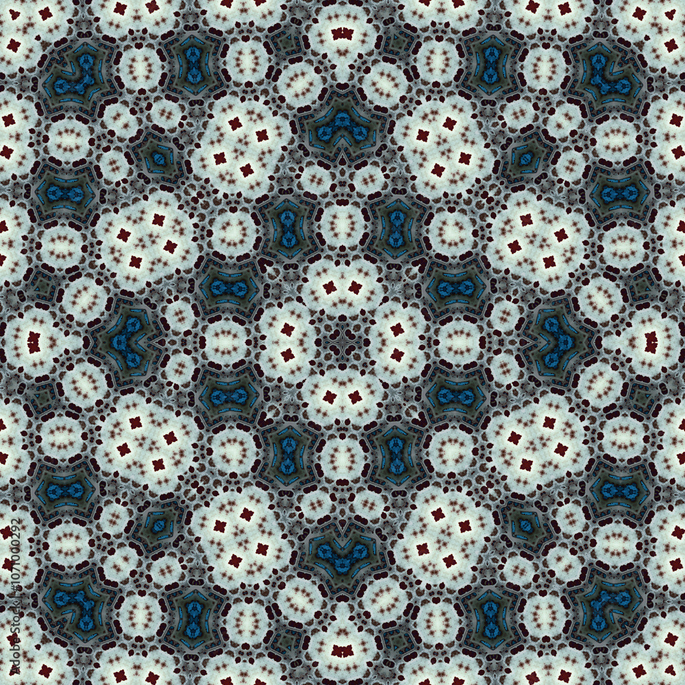 Seamless square pattern. Symmetric pattern texture Seamless square pattern. Symmetric pattern texture
