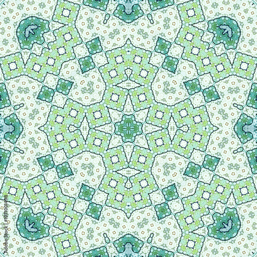 Obraz premium Seamless square pattern. Symmetric pattern texture