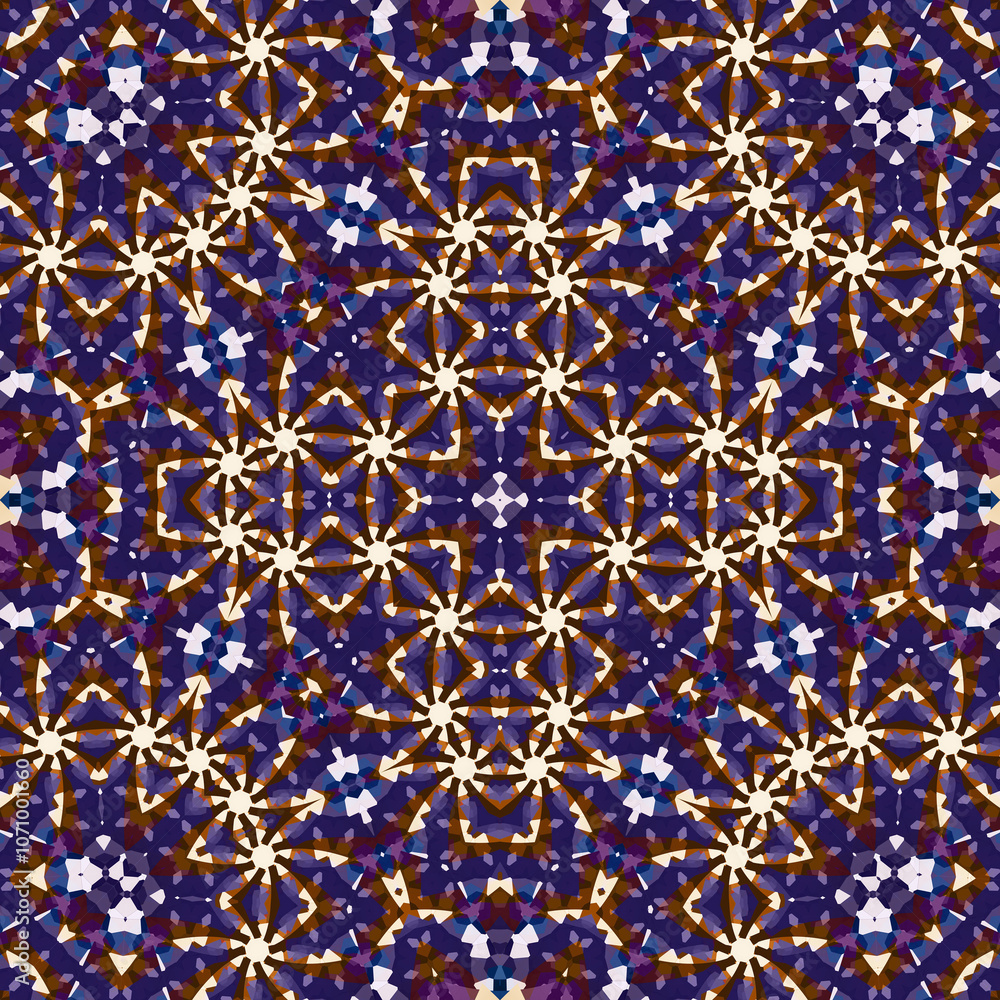 Seamless square pattern. Symmetric pattern texture Seamless square pattern. Symmetric pattern texture