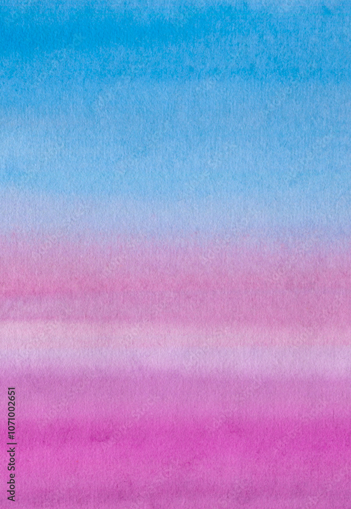 Blue and pink gradient background with a blue sky