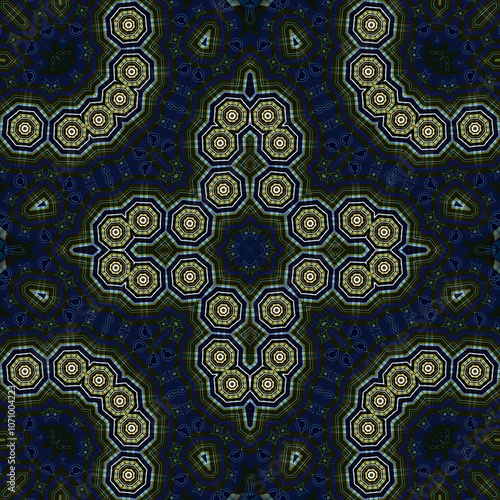 Wallpaper Mural Seamless square pattern. Symmetric pattern texture Torontodigital.ca