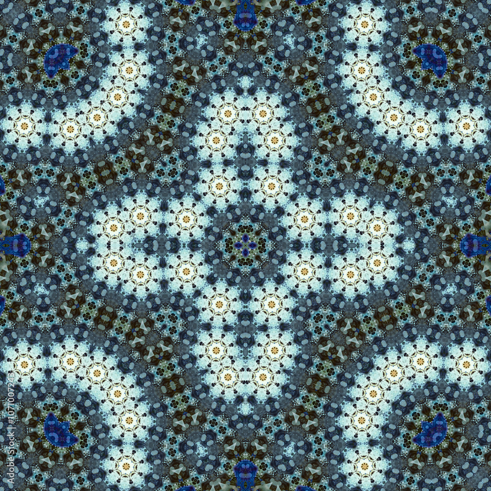 Seamless square pattern. Symmetric pattern texture Seamless square pattern. Symmetric pattern texture