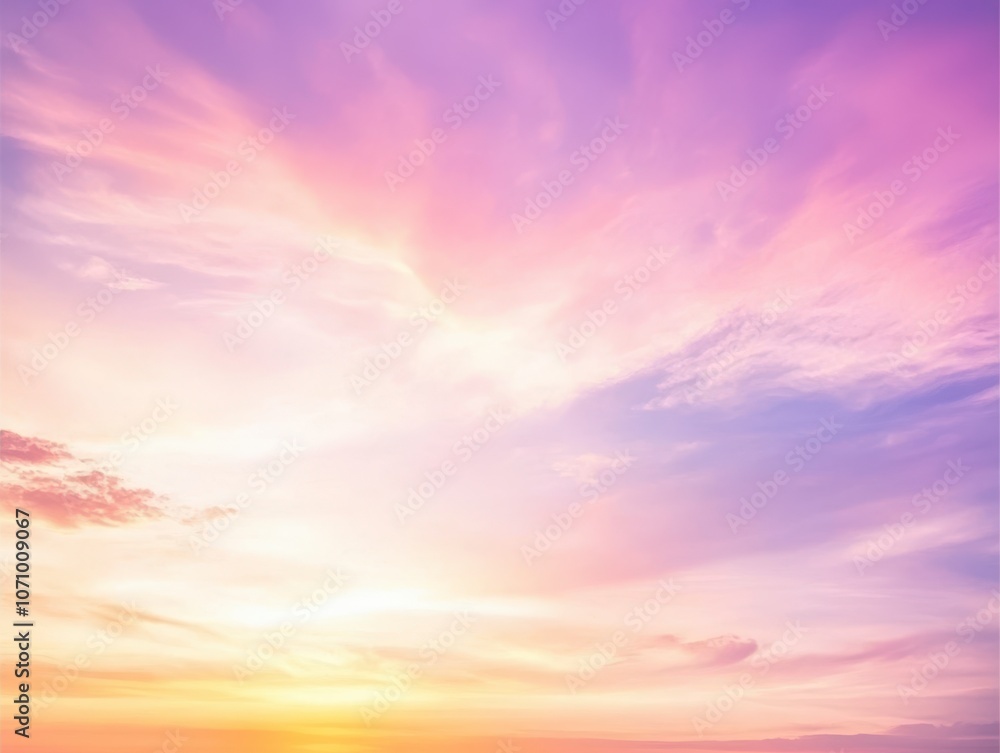 Obraz premium Pastel Sunset Sky