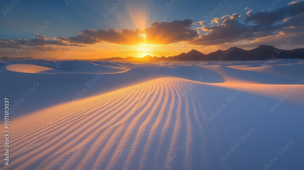 Sunset Over White Sands National Park Sunset Over White Sands National Park