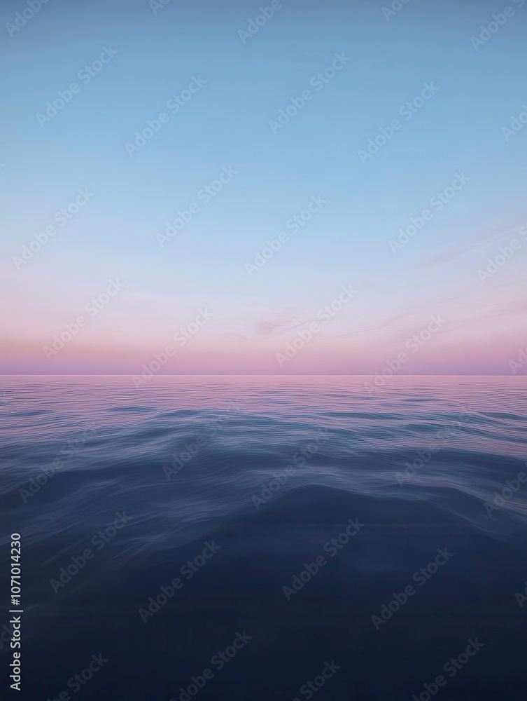 Fototapeta premium Serene Sunset Over the Ocean