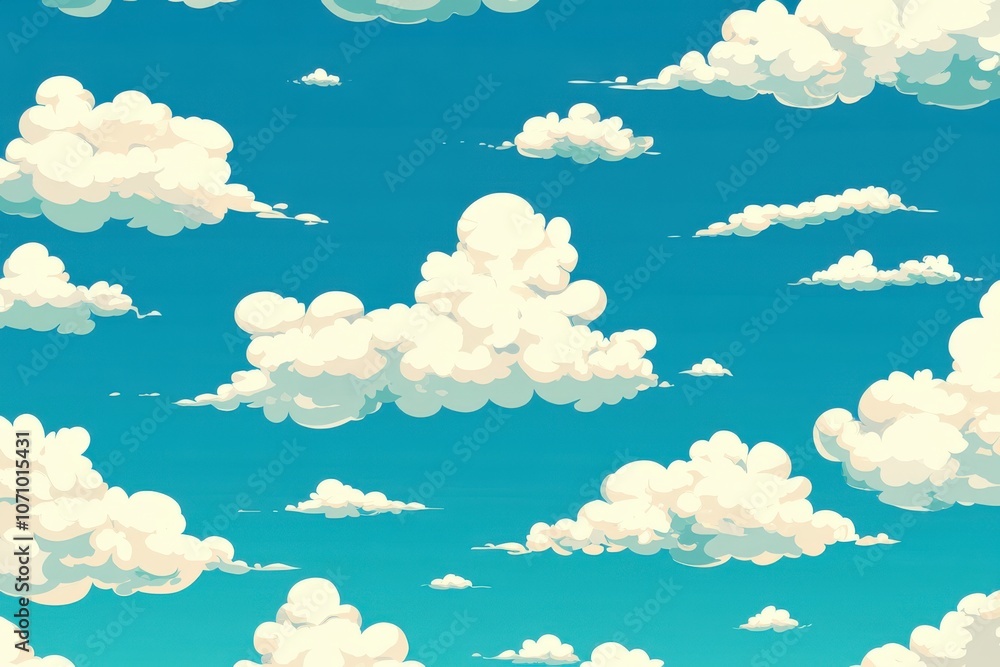 Stunning Sky with Fluffy Clouds Stunning Sky with Fluffy Clouds