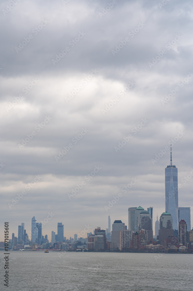 Fototapeta premium Panorama skyline of New York from the Hudson