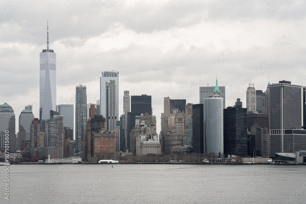 Obraz premium Panorama skyline of New York from the Hudson