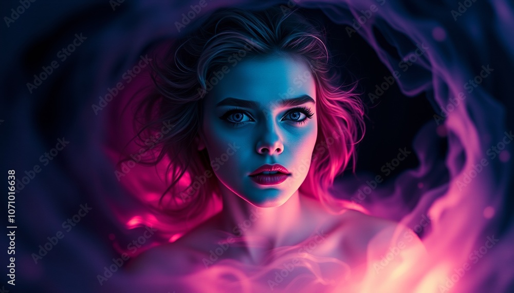 Fototapeta premium portrait of a woman with a red hair