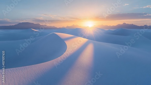 Sunset Over White Sands National Park