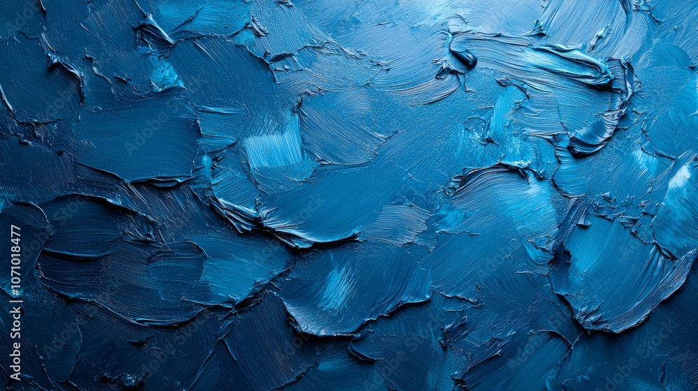 Abstract Blue Oil Paint Texture Abstract Blue Oil Paint Texture