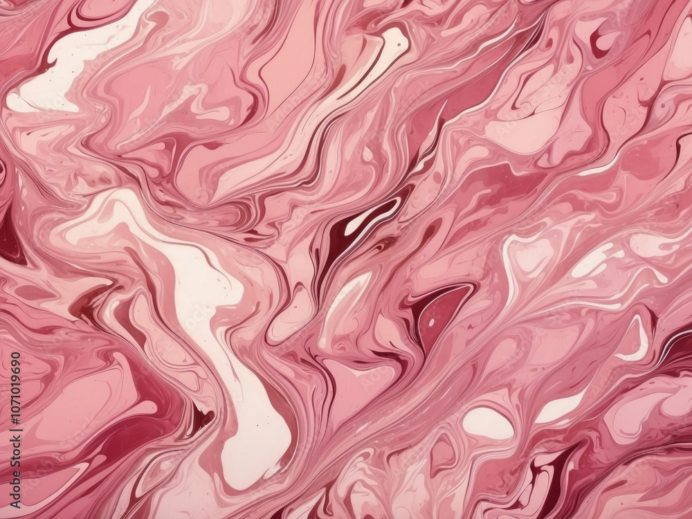 Stunning Pink Marbling Abstract Art Stunning Pink Marbling Abstract Art