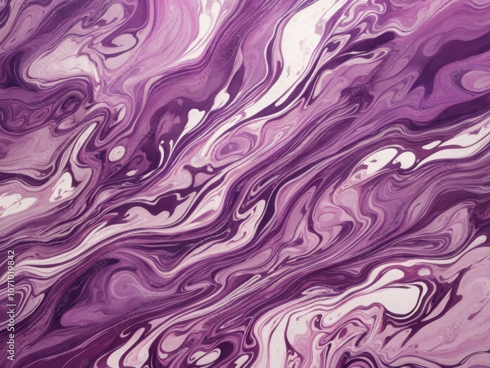 Purple Marbled Abstract Art Purple Marbled Abstract Art