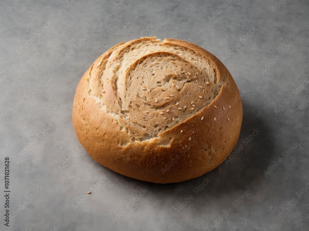 Round Artisan Bread with Sesame Seeds Round Artisan Bread with Sesame Seeds