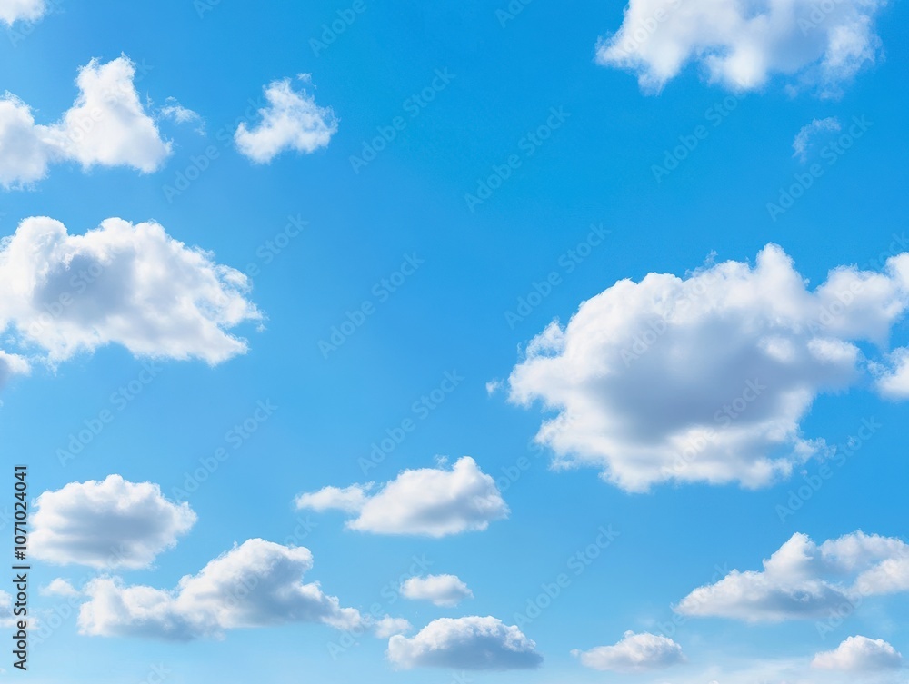Fototapeta premium Beautiful Clouds in a Blue Sky