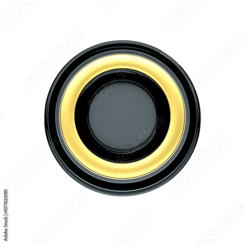 3d render circule panel icon
