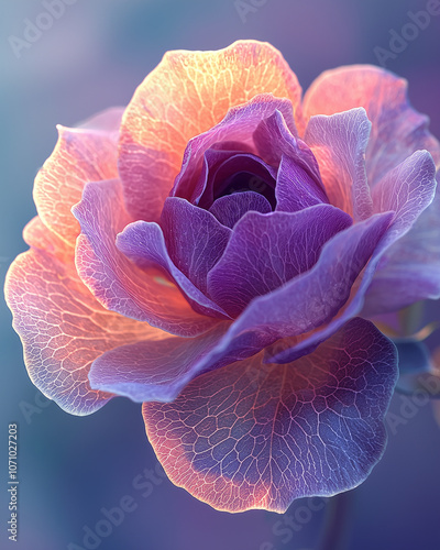 Rose Épanouie en Gros Plan avec Effet Bokeh