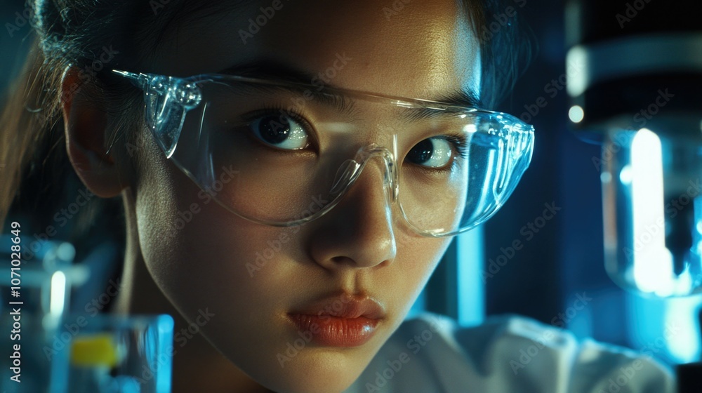 Lab Scientist in a Glass Lab Lab Scientist in a Glass Lab