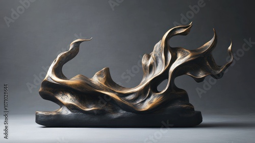 Abstract Flame Sculpture photo