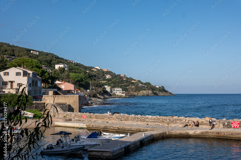 village in the sea, Corse village in the sea, Corse