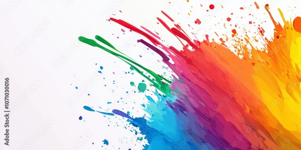 Colorful Abstract Paint Splatter Art Colorful Abstract Paint Splatter Art