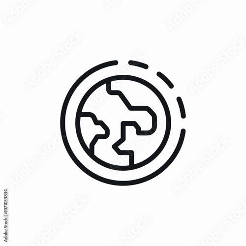 around the world icon sign vector