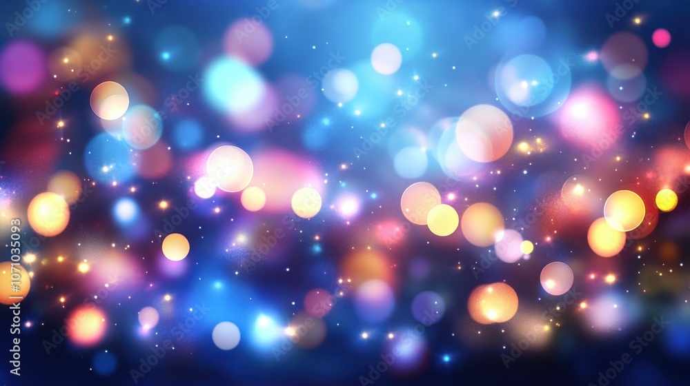 Colorful bokeh lights create a vibrant and dreamy atmosphere, perfect for festive or celebratory themes. Colorful bokeh lights create a vibrant and dreamy atmosphere, perfect for festive or celebratory themes.