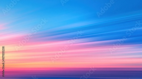 A breathtaking gradient of pink, purple, and blue hues creating a soothing abstract sunset scene.