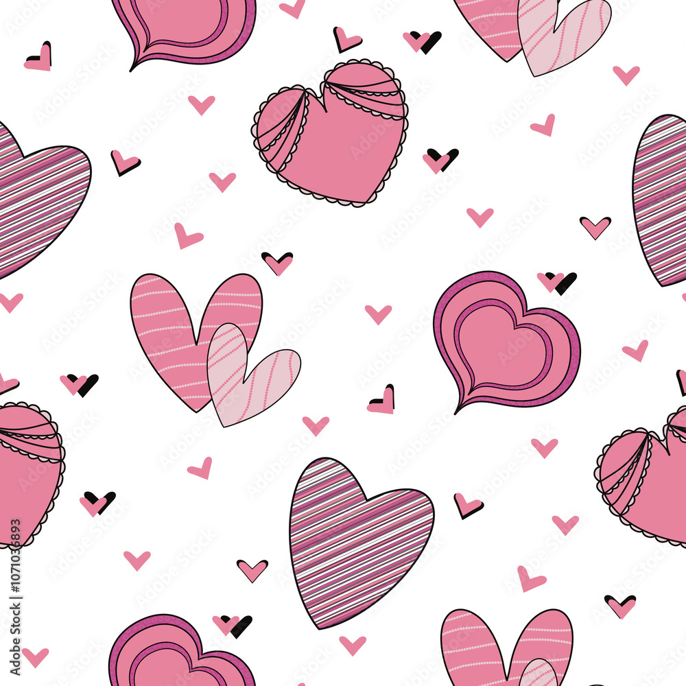 Valentine`s Day pink simple heart Valentine`s Day pink simple heart