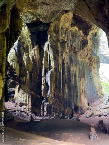 Interior of Gomantong Cave photo