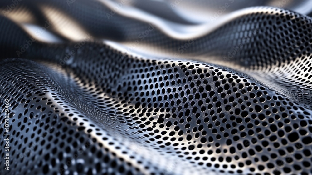 A close-up of textured metal mesh, showcasing its intricate pattern and reflective qualities, creating a captivating visual effect. A close-up of textured metal mesh, showcasing its intricate pattern and reflective qualities, creating a captivating visual effect.