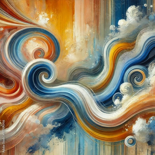 abstract background with waves